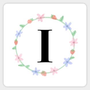 “I” initial Sticker